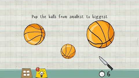 🤔(L.M) pop the balls from smallest to biggest