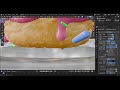 Learning how to make DONUT in Blender from BlenderGuru [ Day 5-continued ]