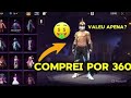 Mostrando minha nova conta de free fire que comprei super gemada 