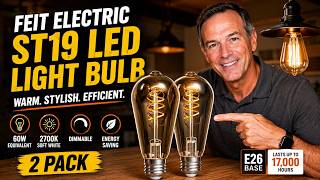 Feit Electric ST19 Vintage LED Light Bulb, 60W Equivalent, Soft White