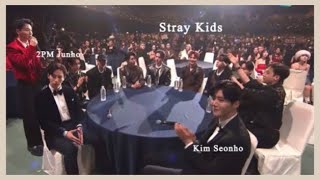 2pm Junho, Kim Seonho & Stray Kids Interview at AAA 2022
