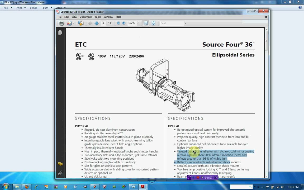 Hybrid Concentrating Solar Thermal/ Photovoltaic.