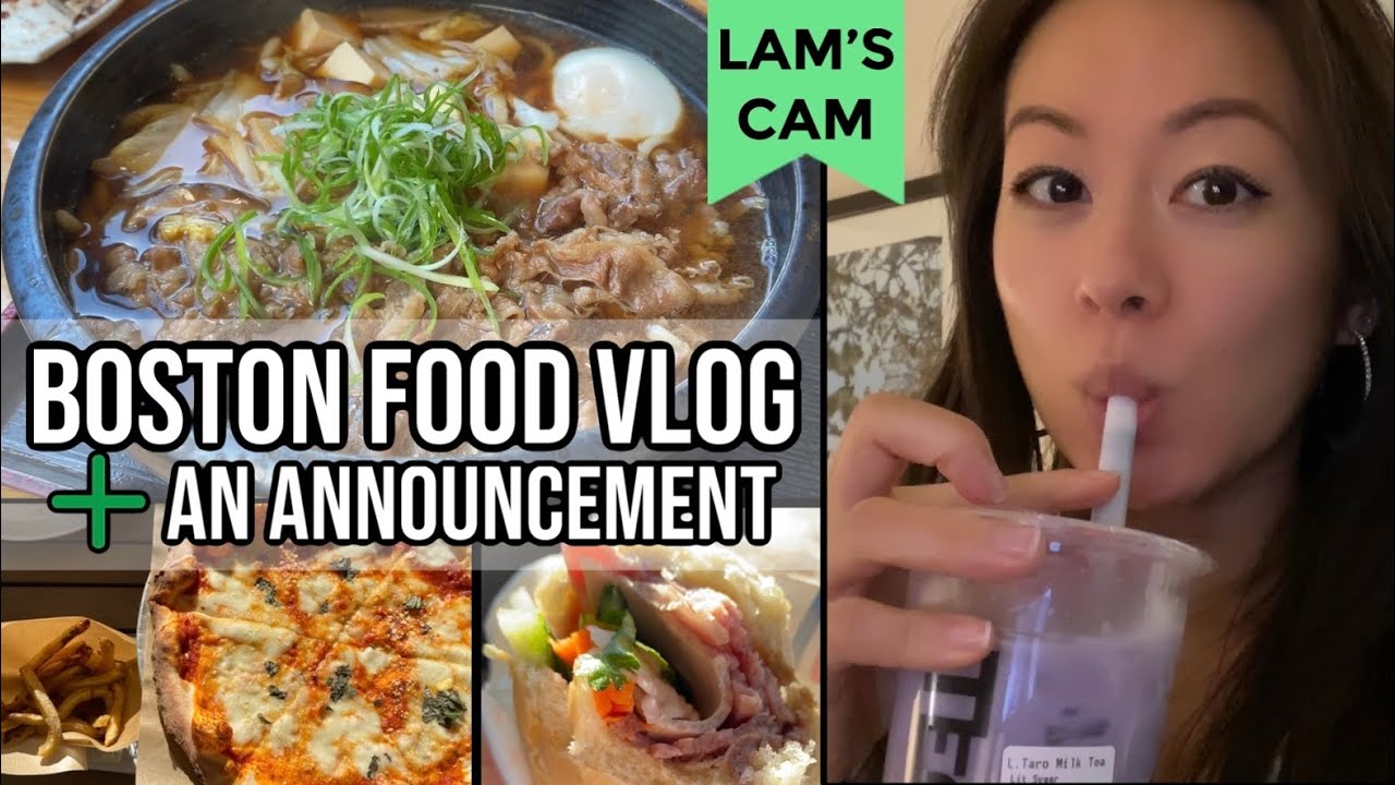 🚗 Boston Food Vlog + an ANNOUNCEMENT! (During COVID) | Lam’s Cam - Vlog 05 | Rack of Lam