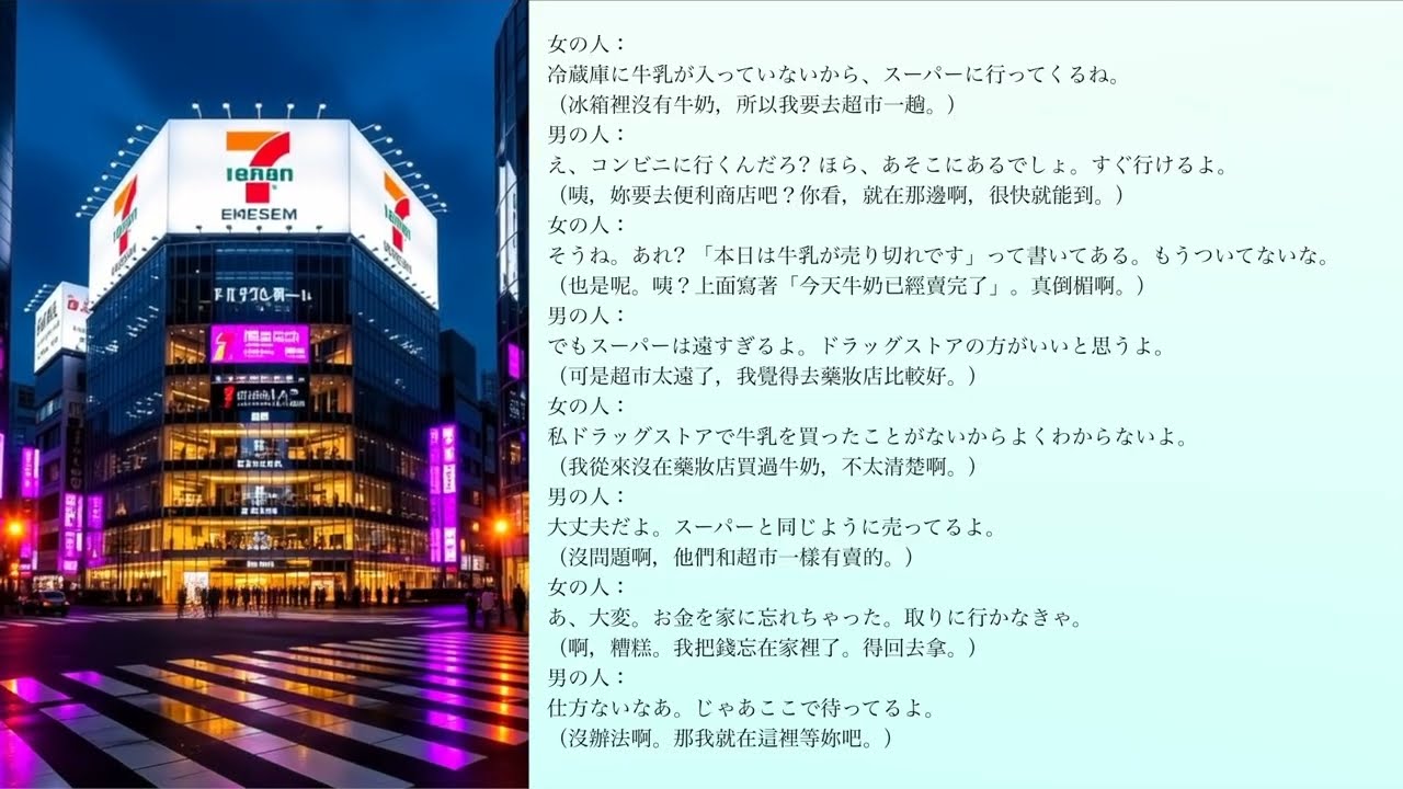 JLPT N4 LISTENING PRACTICE 【スーパ】