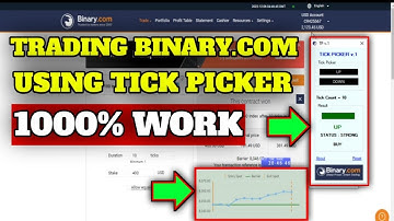 Trading Binary.com Using Tick Picker V-1 2022 - 100% Work - Binary.com Trading
