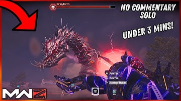 Solo Redworm Boss Fight in MW3 Zombies No Commentary Under 3 Min Kill (Greylorm)