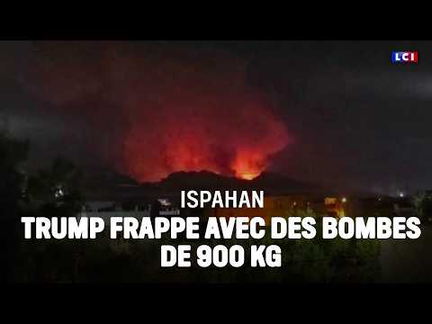 Trump frappe l'iran avec des bombes de 900 kg : les images｜LCI