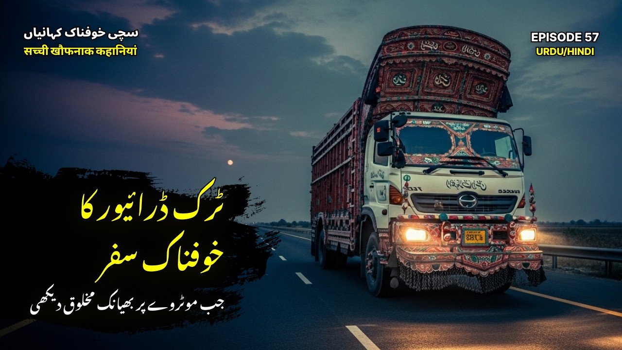 Truck Driver Terrifying Night Journey from Sindh To Punjab on Moterway at night