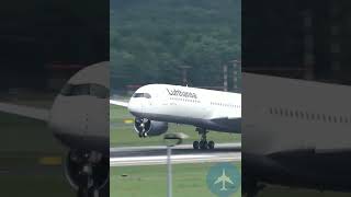 Airbus A350-900 Lufthansa landing #shorts #airbus #landing #takeoff #airport #a350