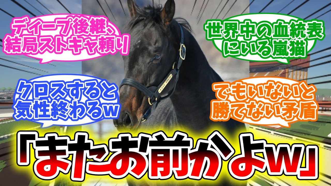【ディープ後継】結局またストームキャットなんだがw【競馬】