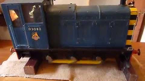 5 inch gauge, battery electric model of a BR Class 03, 0-6-0 diesel shunter.