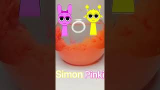 Amazing Color Mixing in Water!💖💛🧡#sprunki #experimnent #shorts#inkora