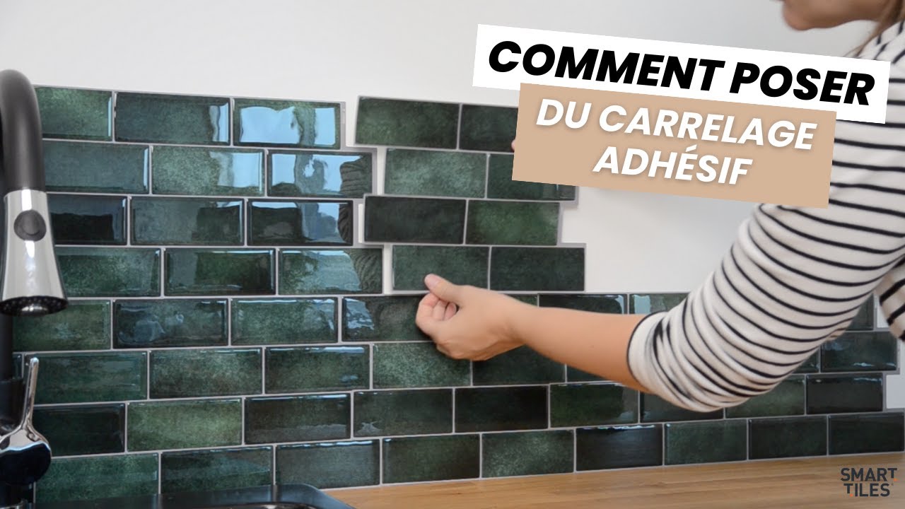 Comment poser du carrelage mural adhésif - Étape par étape