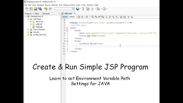Create and Run simple JSP in Bengali