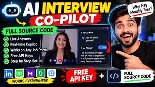 Free AI Interview Assistant | Full Source Code + Free API Key | Ai Interview Copilot