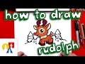 How To Draw Cartoon Rudolph