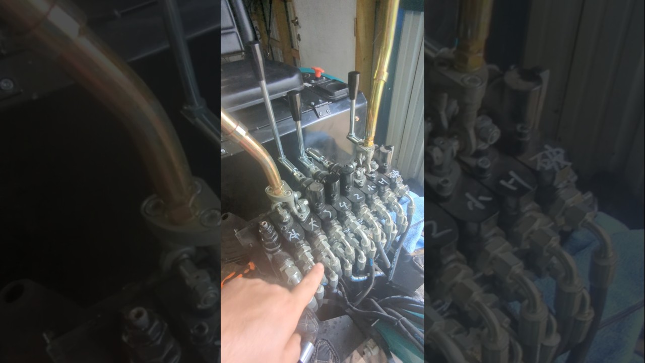 how to change the controls on a mini excavator qh12r 