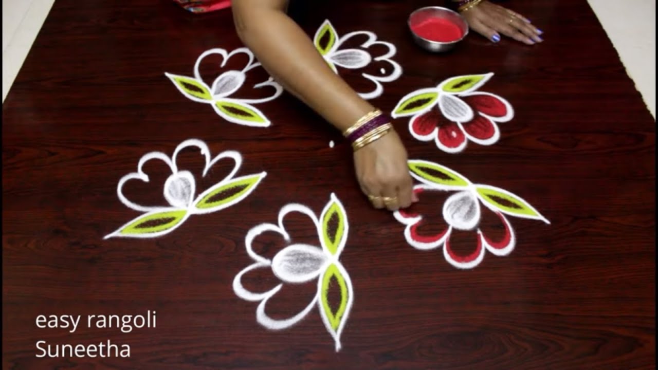 Sankranthi Muggulu || New Pongal kolam & rangoli designs by Easy ...