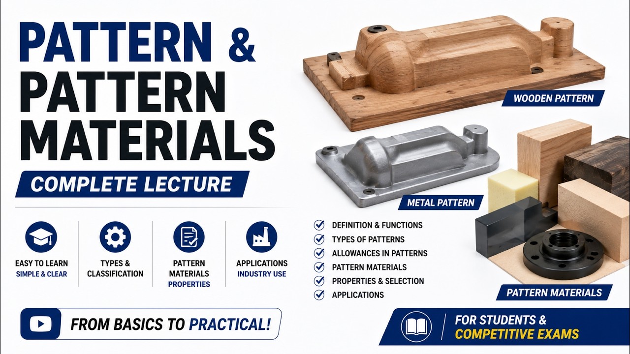 Pattern & Pattern Materials in Casting | Types, Functions & Selection ...