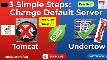 How to Switch Spring Boot from Tomcat to Jetty/Undertow | 3 Simple Steps to Change Default Server