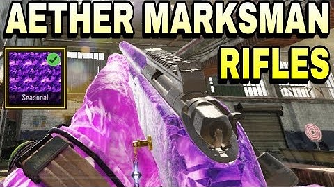 All Marksman Rifles with Aether Crystal camo (Knife Unlocked) CODM