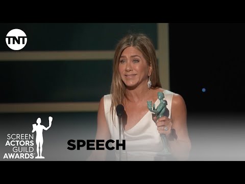 Video: Jennifer Aniston, Screen Actors Guild Awards'ta seyirciyi şaşırttı