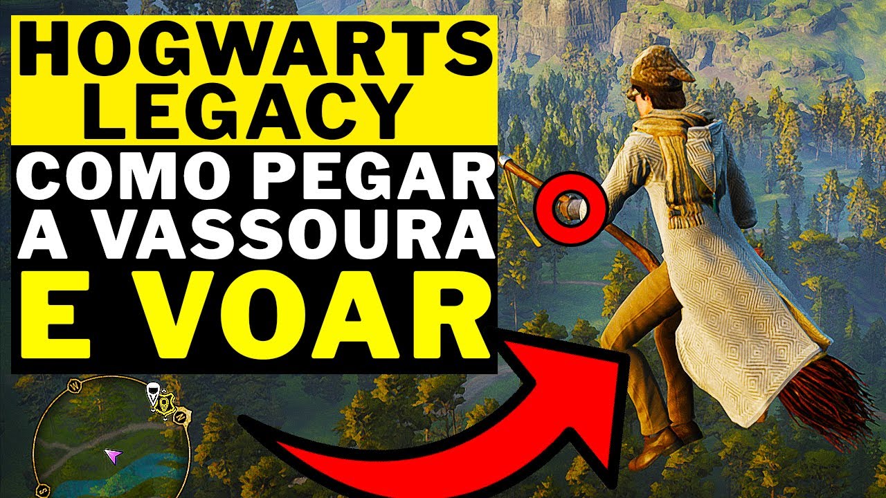 Hogwarts Legacy - COMO PEGAR A VASSOURA!!!! E VOAR!!! (JOGO DO HARRY ...