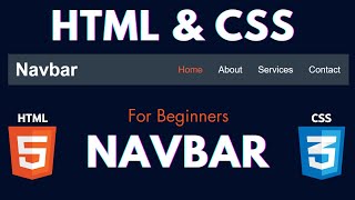How to create a navigation bar in HTML and CSS in 3 minutes!