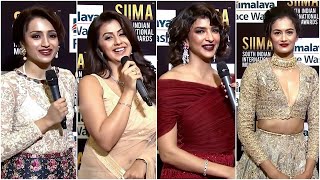 Gorgeous Divas Trisha, Nikki Galrani, Manchu Lakshmi, And Shubra Aiyappa Slayed On Siima Red Carpet