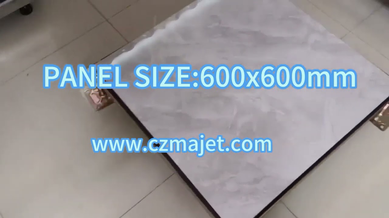 steel raised access floor with ceramic tile