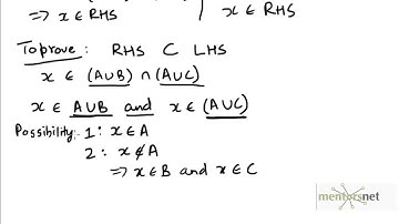 52 Distributive Law for Union over Intersection proof using the definition of set equality part2