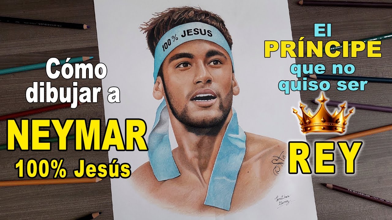 Cómo dibujar a NEYMAR 🇧🇷 100% Jesús / El Príncipe que no quiso ser REY