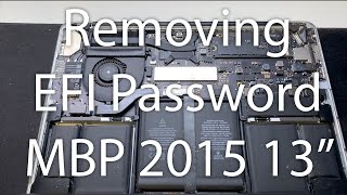 Removing the EFI password on a 2015 MacBook Pro 13