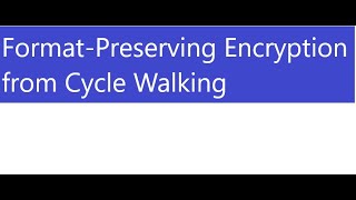 Celebrity Format-Preserving Encryption from Cycle Walking Net Worth