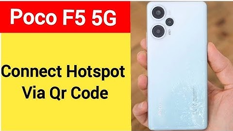 How to connect hotspot via QR code, Poco F5 5G me wireless internet connect kaise karen
