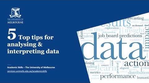Analysing, interpreting and presenting data
