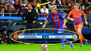 The Day Lionel Messi Showed Pep Guardiola and Kevin De Bruyne Who is The GOAT