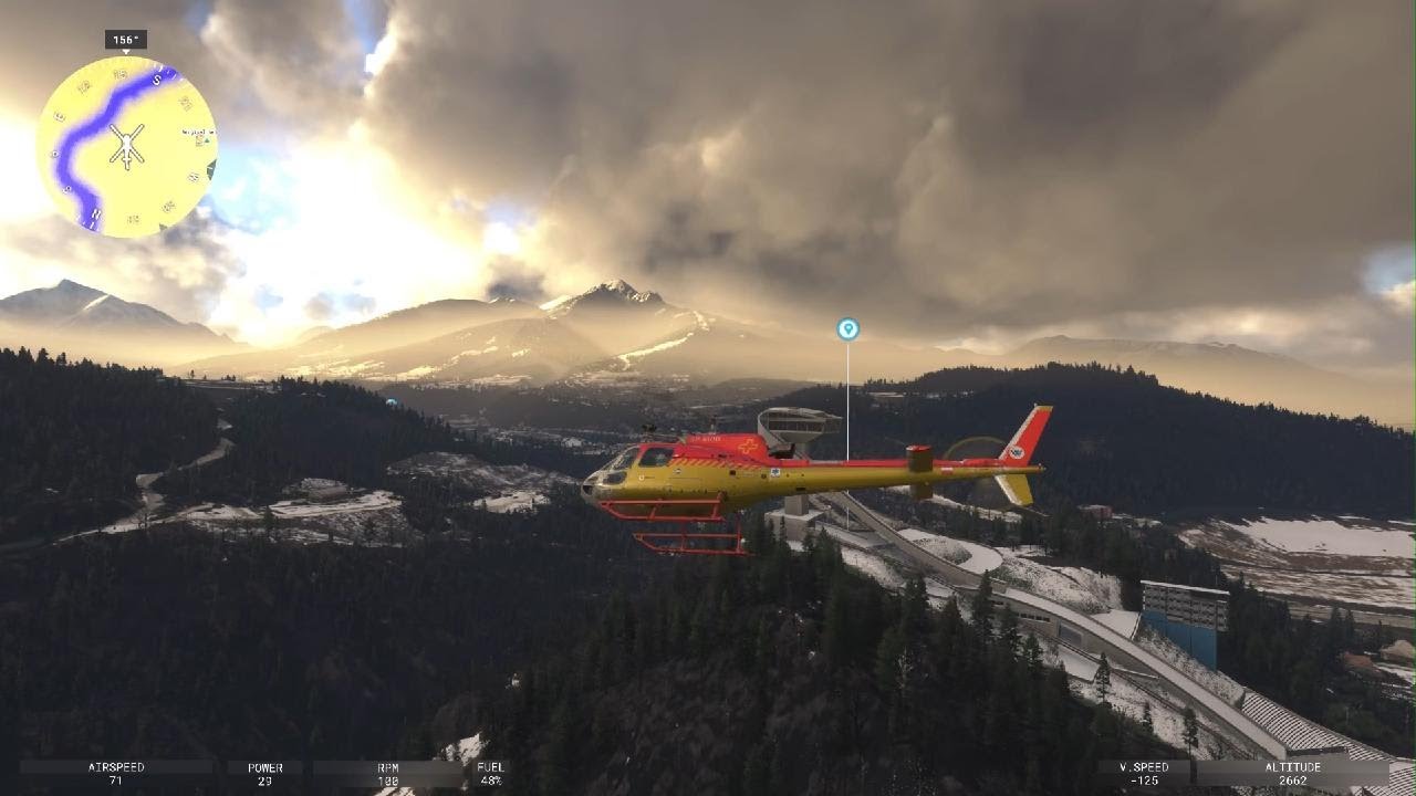 Helicopter Flight over the Alps | Gameplay - MSFS 2024