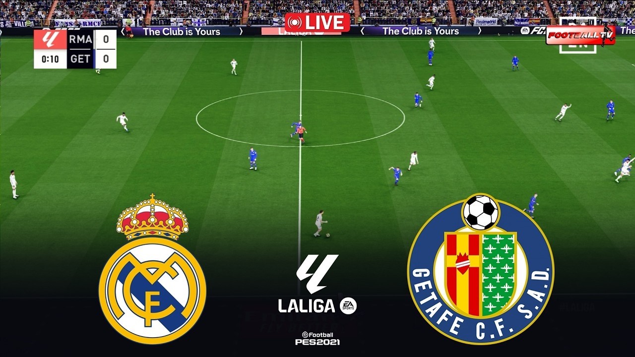 🔴LIVE : Real Madrid vs Getafe - Spanish La Liga 2026 en vivo | FC26 Gameplay Simulation