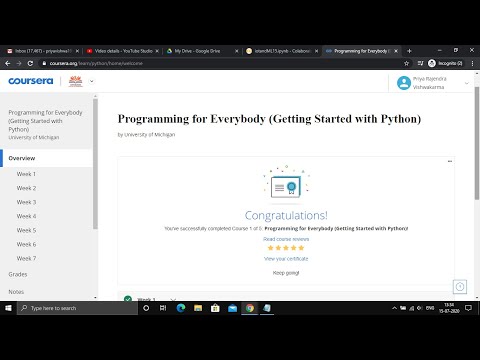 Programming for Everybody (Getting Started with Python) Week 7 Quiz Answer #Coursera