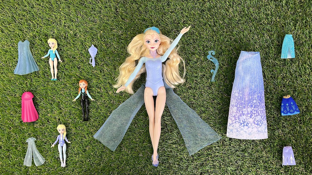 Disney Princess Doll Makeover - DIY Miniature Ideas For Barbie ~ Wig, Dress, Faceup, andMore!