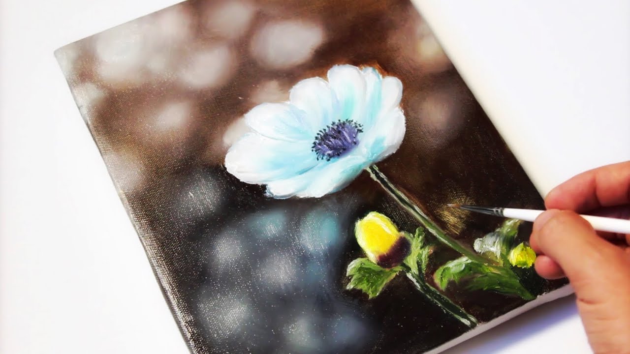 flowers are very easy to draw / oil painting YouTube