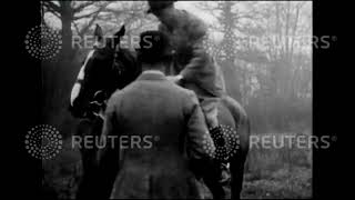 1923 The Prince of Wales and Prince Henry attend a drag hunt