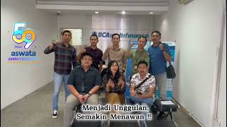 Ucapan Selamat Ulang Tahun Aswata ke 59 - BCA Multifinance PALEMBANG