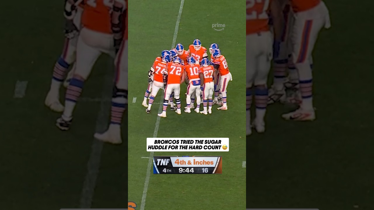 Broncos attempt to draw Seahawks offsides with quick huddle break