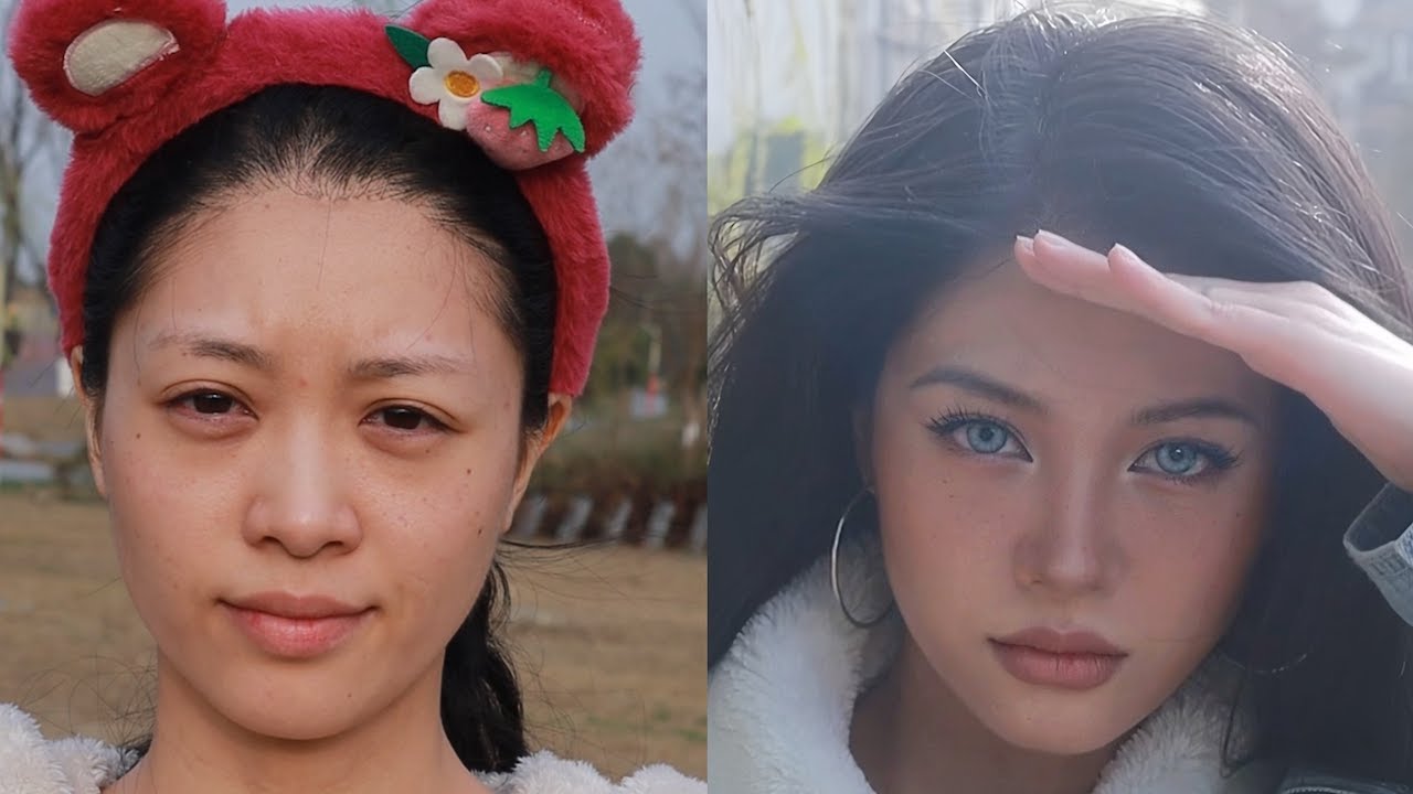 ENG) 日常欧美妆都不能出门吗？来看看欧美妆在户外是什么样子的 Wearing a European Makeup outdoors ｜ April的草莓啊