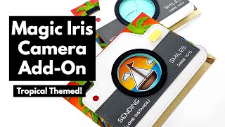 Lawn Fawn | Magic Iris Camera Interactive Card with a Tropical Scene screenshot 2