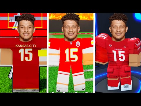 I Became Patrick Mahomes In Every Roblox Football Game!