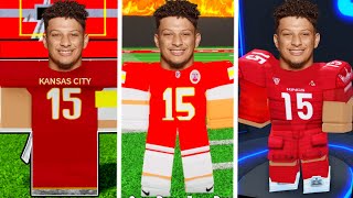 I Became Patrick Mahomes In Every Roblox Football Game!