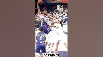 CRAZY MATCH! EMBIID WITH 51 POINTS🔥 #nba